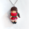 Handmade Doll  necklace, Cute Unique Jewelry