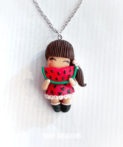 Handmade Doll  necklace, Cute Unique Jewelry