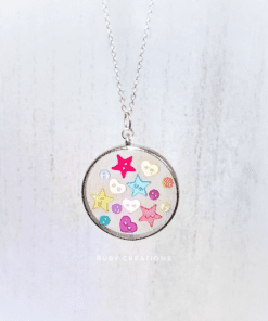 Cute Summer Buttons necklace