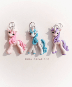 Alternative view of Blue Unicorn Charm bracelet, Little Pony Jewelry