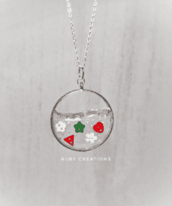 Winter necklace, Frozen pendant