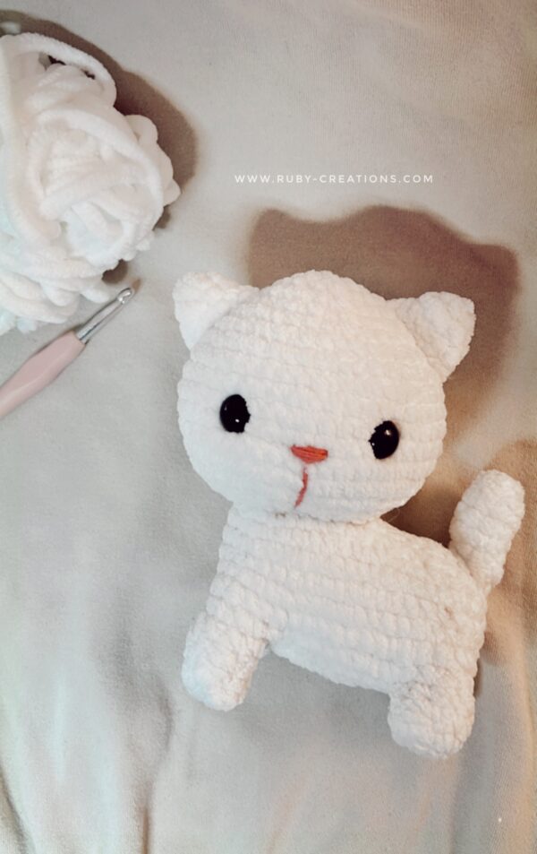 White Kitten Plushie