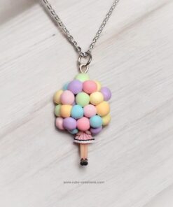 Girl With Balloons Necklace