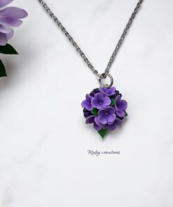Purple Flower Necklace