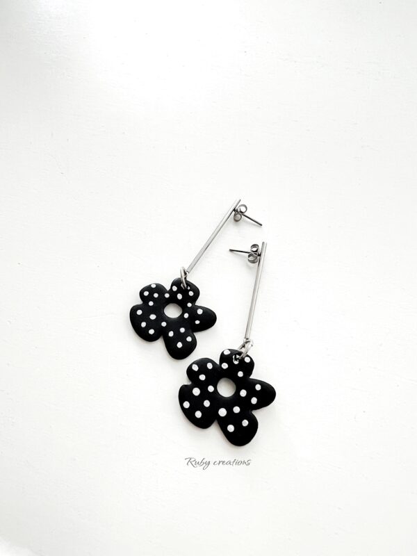 Playful Polka Dot Drop Earrings