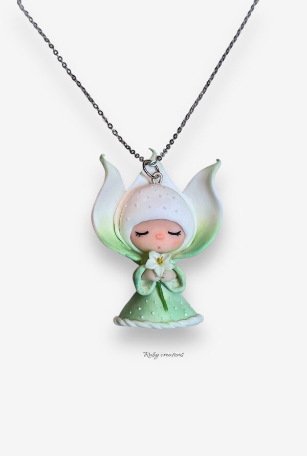 Lily Art Doll Necklace