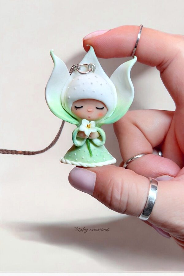 Lily Art Doll Necklace