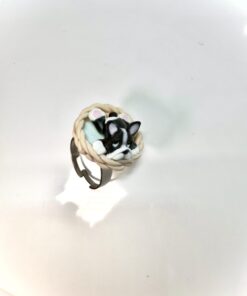Alternative view of Custom Dog Ring: Dog Jewelry, Adjustable Stainless Steel Gift for Pet Lovers