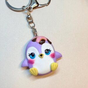 Alternative view of Kawaii Penguin Keychain: Polymer Clay Frostling Charm