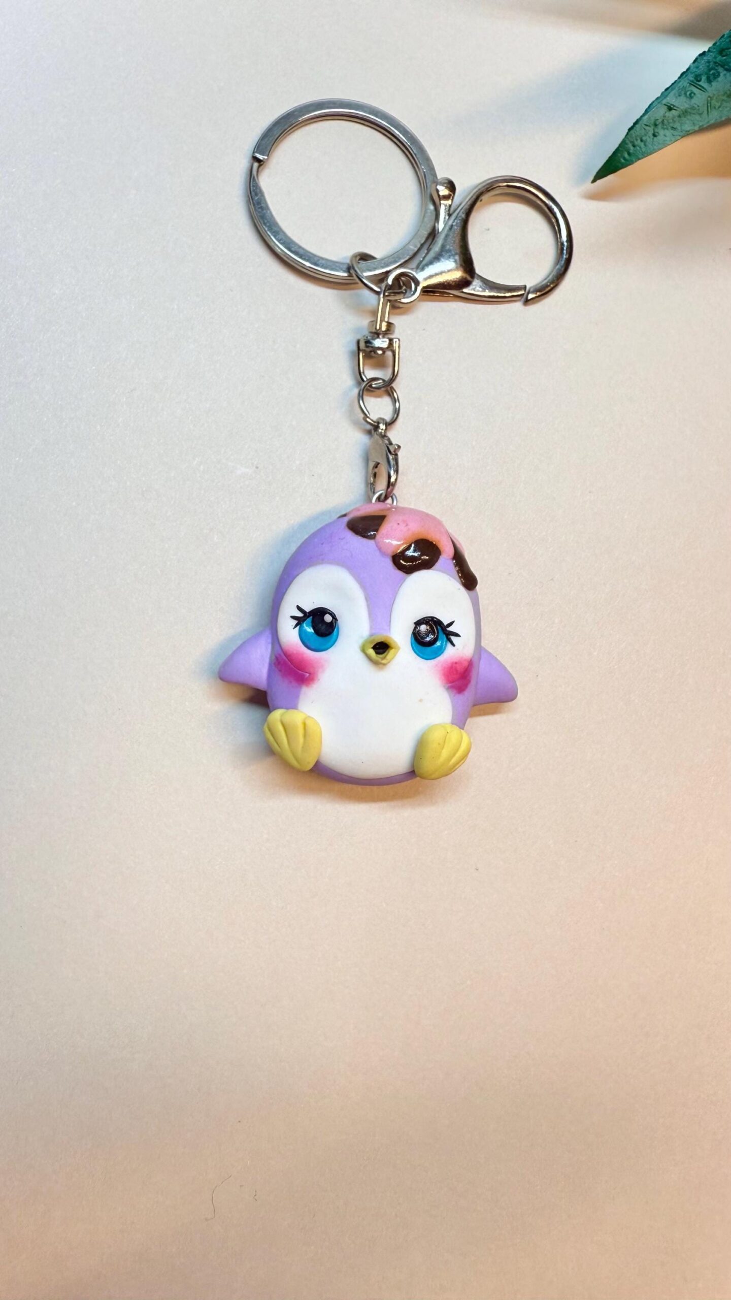 Kawaii Penguin Keychain: Polymer Clay Frostling Charm - Image 8