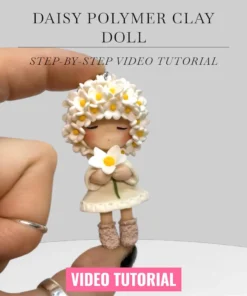 Polymer Clay Flower Doll Video Tutorial – Full Step-by-Step Sculpting Class for Intermediate to Advanced Makers