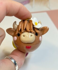 Dame Moorabelle – Highland Cow Chubblet Collectible Charm