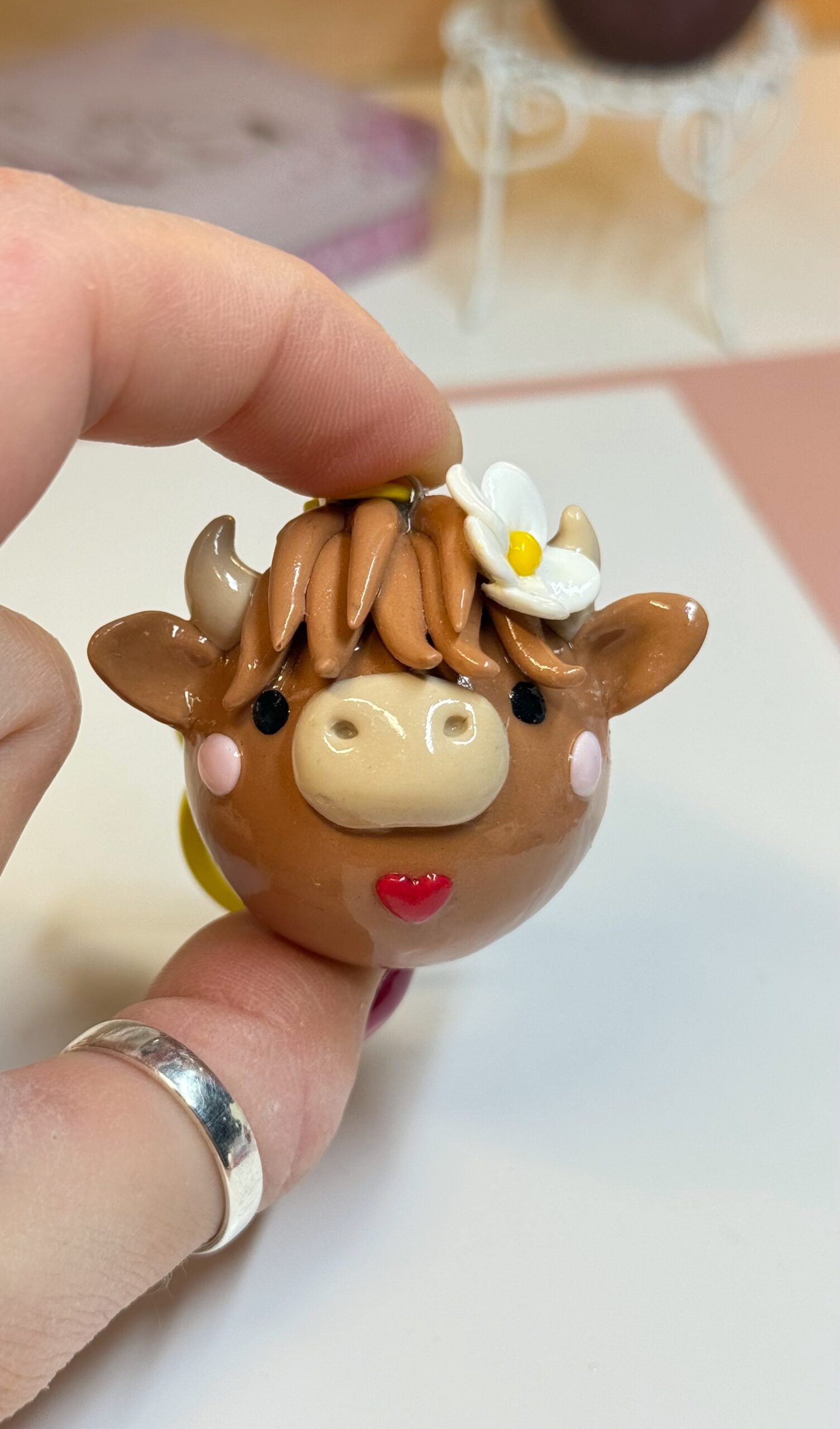Dame Moorabelle – Highland Cow Chubblet Collectible Charm
