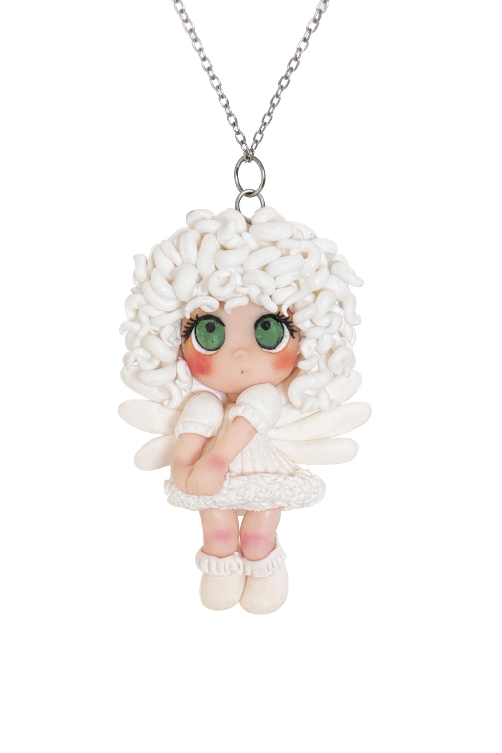 Tilly – Silly Little Angel Doll Necklace (One of a Kind) - Image 5