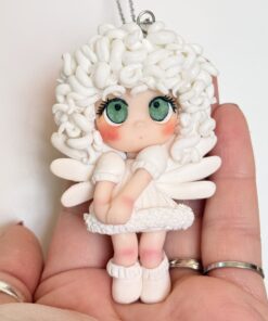 Alternative view of Tilly – Silly Little Angel Doll Necklace (One of a Kind)