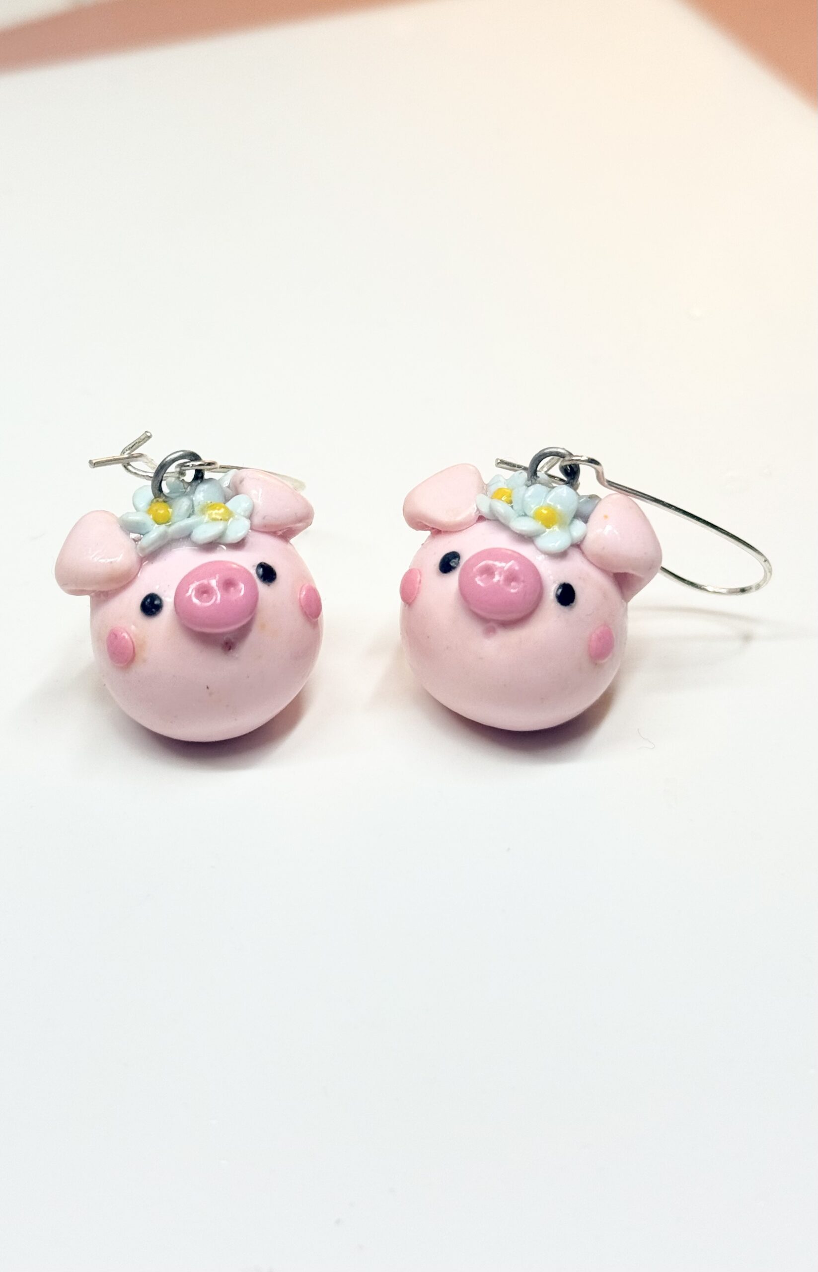 Lady Oinksworth – Pig Chubblet Polymer Clay Earrings
