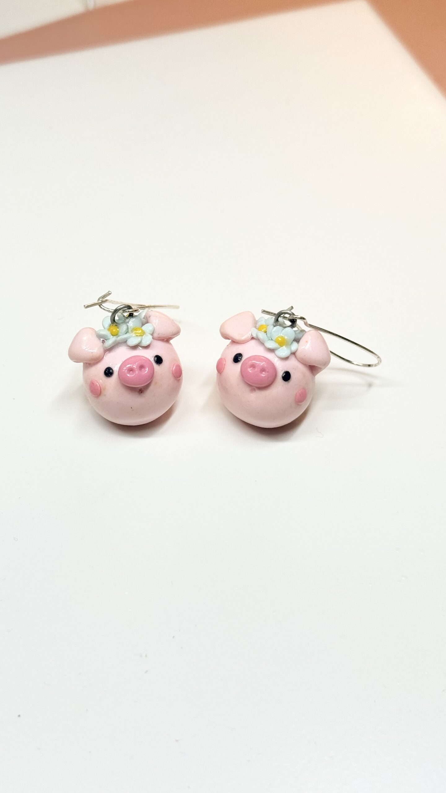 Lady Oinksworth – Pig Chubblet Polymer Clay Earrings - Image 5