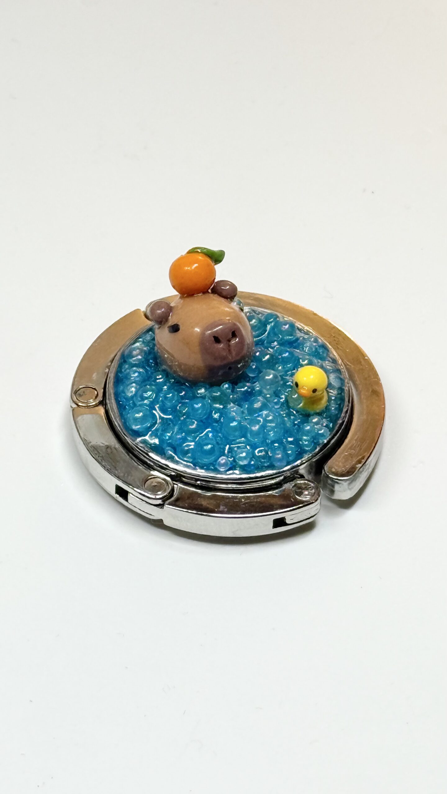 Capybara in a Bathtub – Magnetic Bag Holder (Purse Hook) - Image 8